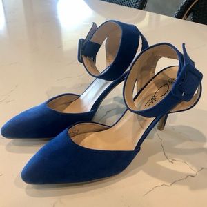 FUN COBALT BLUE HEELS (Size 10)